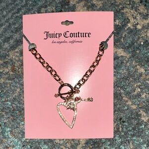 Juicy Couture Gold Heart Pendant Necklace
